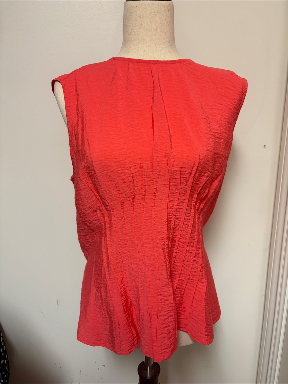 Anthropologie coral Textured Women's Top